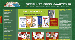 Desktop Screenshot of bedruktespeelkaarten.nl