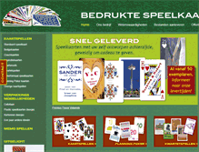 Tablet Screenshot of bedruktespeelkaarten.nl